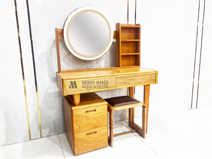 Bàn Phấn Gõ Đỏ Tiện Lợi Gương Cảm Ứng - BTD929