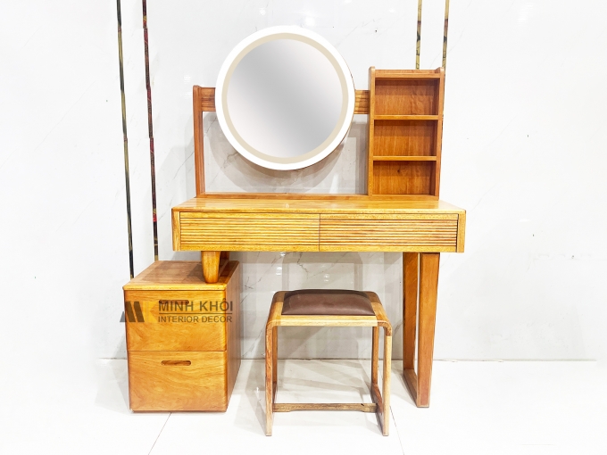 Bàn Phấn Gõ Đỏ Tiện Lợi Gương Cảm Ứng - BTD929