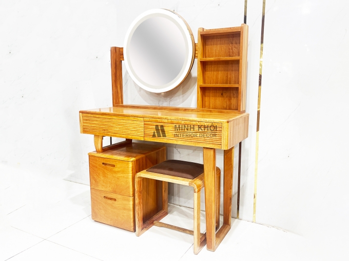 Bàn Phấn Gõ Đỏ Tiện Lợi Gương Cảm Ứng - BTD929