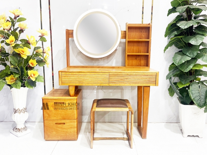Bàn Phấn Gõ Đỏ Tiện Lợi Gương Cảm Ứng - BTD929