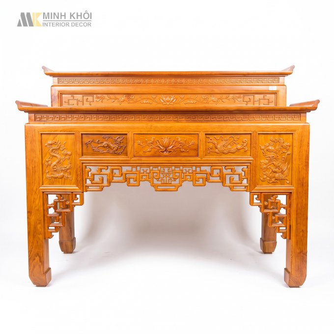 Bàn Thờ 2 Tầng Diềm Hương Đá Hoa Sen - BT916
