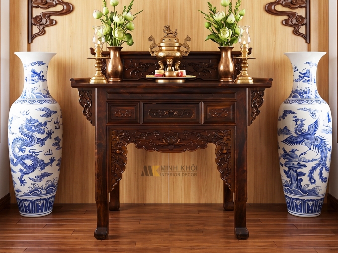Bàn Thờ Cẩm Thị 2 Tầng Diềm Đẹp - BT202