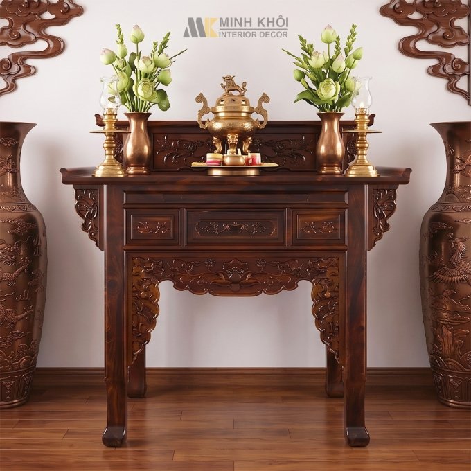 Bàn Thờ Cẩm Thị 2 Tầng Diềm Đẹp - BT202