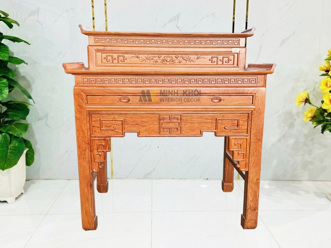 Bàn Thờ Gỗ Hương Đá 2 Tầng - BT912
