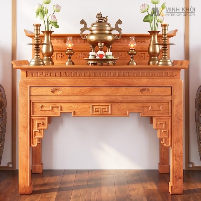 Bàn Thờ Gỗ Hương Đá 2 Tầng - BT912