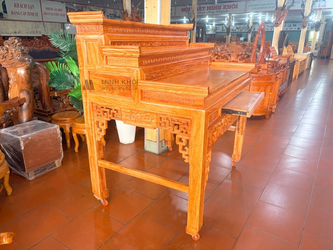 Bàn Thờ Gỗ Hương Đá 3 Tầng - BT915