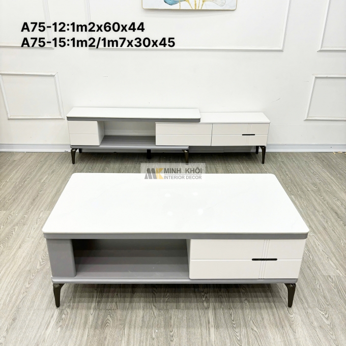 Bàn Trà Sofa Mặt Đá Thiết Kế Hiện Đại - BTS123