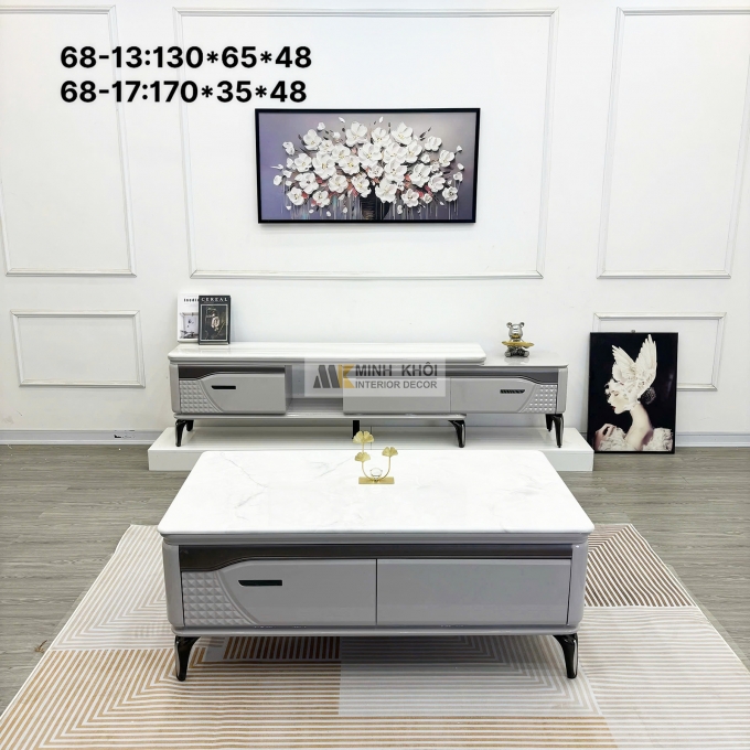 Bàn Trà Sofa Mặt Đá Thiết Kế Hiện Đại - BTS126