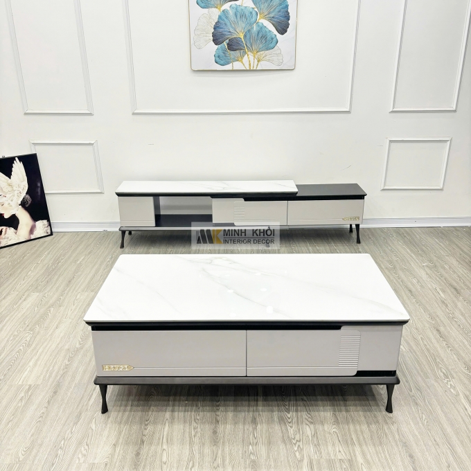 Bàn Trà Sofa Mặt Đá Thiết Kế Hiện Đại - BTS128