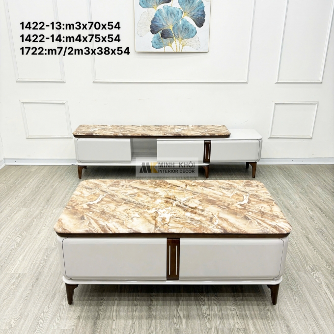 Bàn Trà Sofa Mặt Đá Thiết Kế Hiện Đại - BTS132