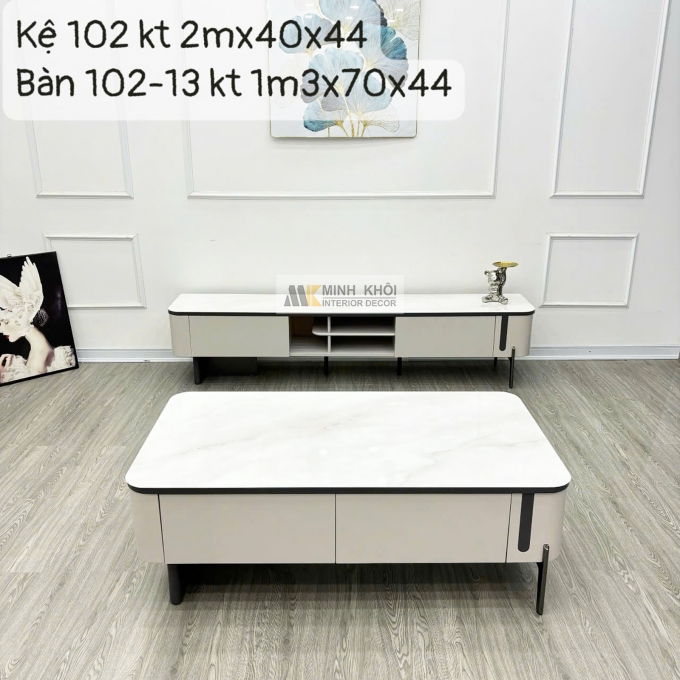 Bàn Trà Sofa Mặt Đá Thiết Kế Hiện Đại - BTS144