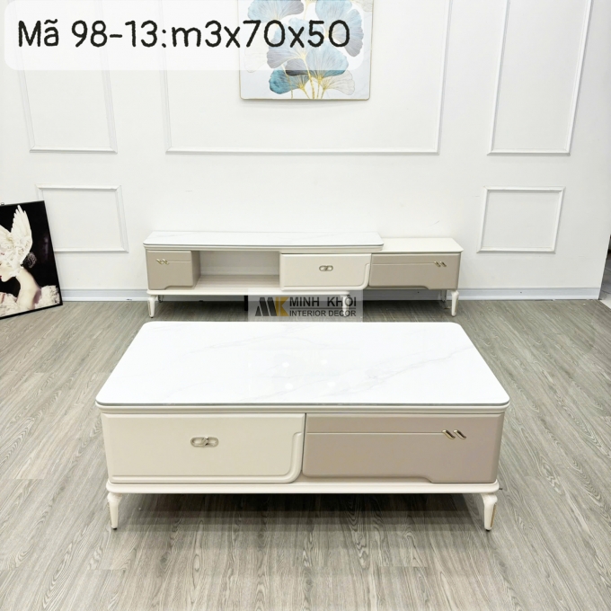 Bàn Trà Sofa Mặt Đá Thiết Kế Hiện Đại - BTS149