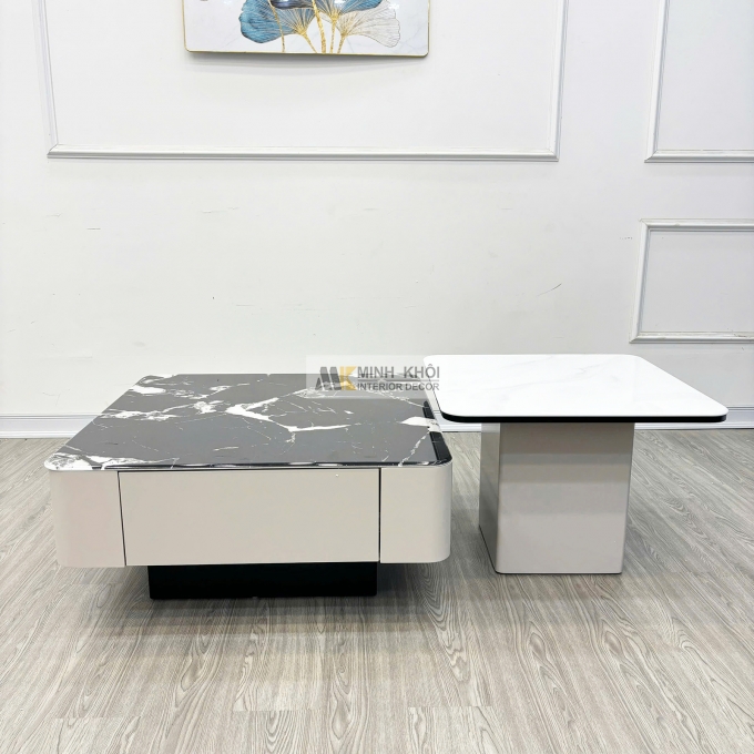 Bàn Trà Sofa Mặt Đá Thiết Kế Rời Hiện Đại - BTS125