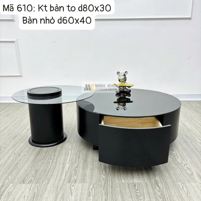 Bàn Trà Sofa Mặt Đá Thiết Kế Rời Hiện Đại - BTS127