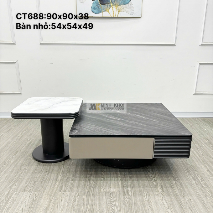 Bàn Trà Sofa Mặt Đá Thiết Kế Rời Hiện Đại - BTS145