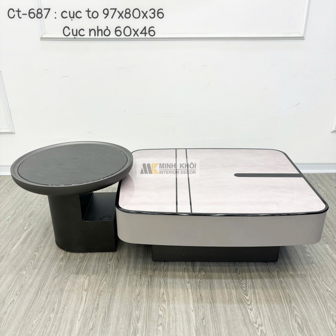 Bàn Trà Sofa Mặt Đá Thiết Kế Rời Hiện Đại - BTS147