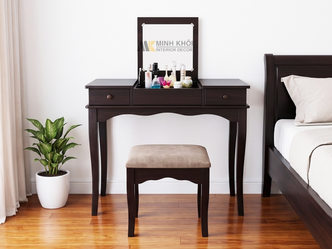 Bàn Trang Điểm Gấp Gỗ MDF 1m DT-007B