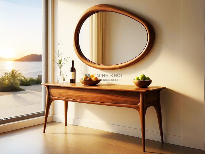 Bàn Trang Điểm Gỗ Gõ Đỏ Hiện Đại - BTD463