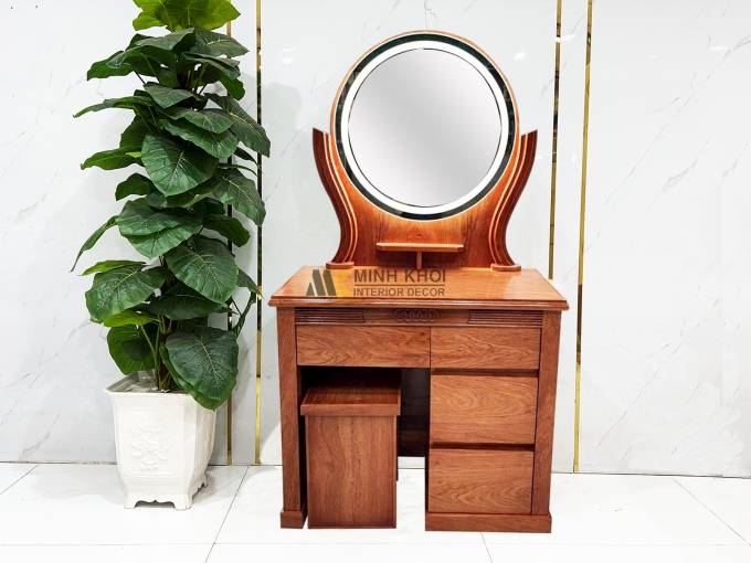 Bàn Trang Điểm Gỗ Hương Đá Hiện Đại – BTD801