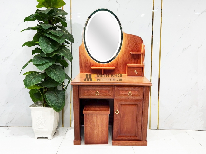 Bàn Trang Điểm Gỗ Hương Đá Hiện Đại – BTD802