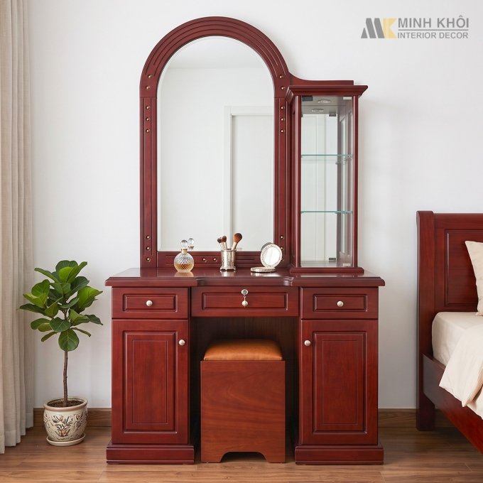 Bàn Trang Điểm MDF Nhập Khẩu 1m - BTD006