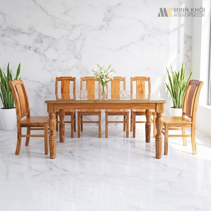 Bộ Bàn Ăn 6 Ghế Thiết Kế Hiện Đại - BA918
