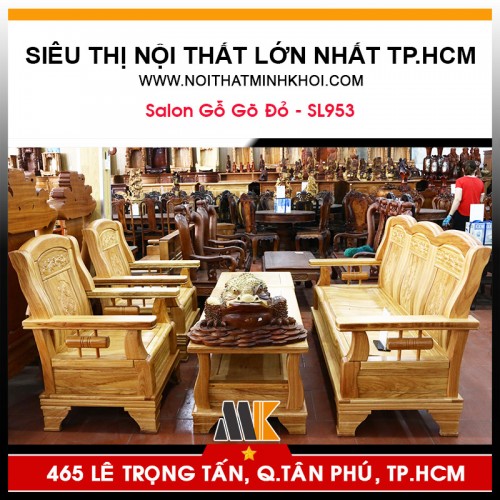 Bộ Bàn Ghế Gỗ Gõ Cao Cấp - SL953