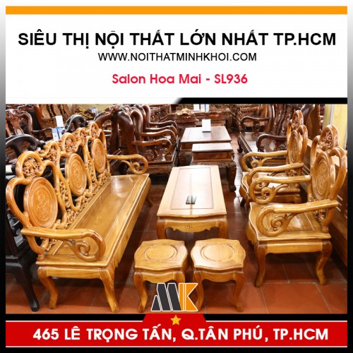 Bộ Bàn Ghế Phòng Khách Hoa Mai - SL936