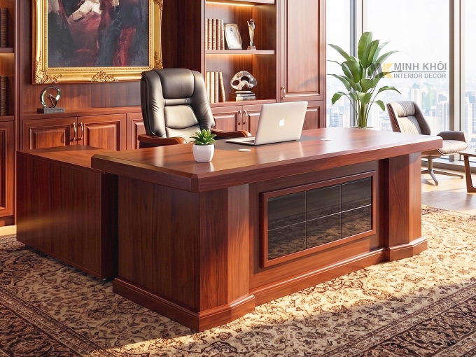 Bộ Bàn Làm Việc Giám Đốc Hiện Đại Đẹp - BGD903