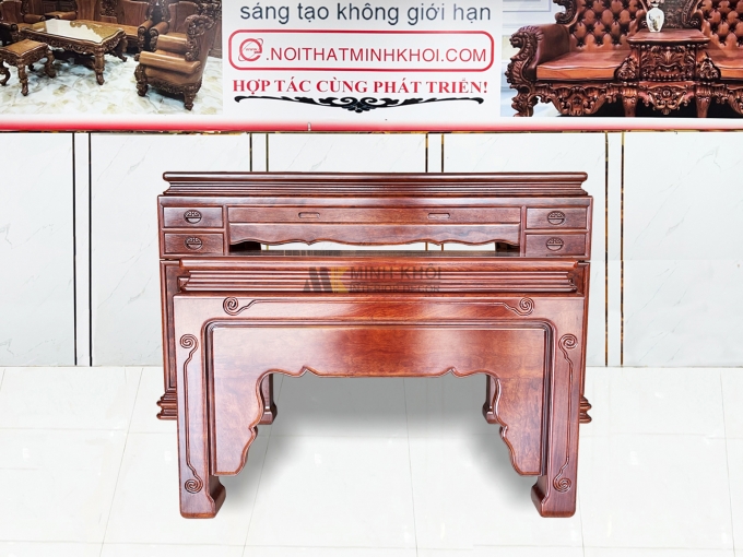 Bộ Bàn Thờ Gia Tiên Gỗ Cẩm Lai Cao Cấp – BT899