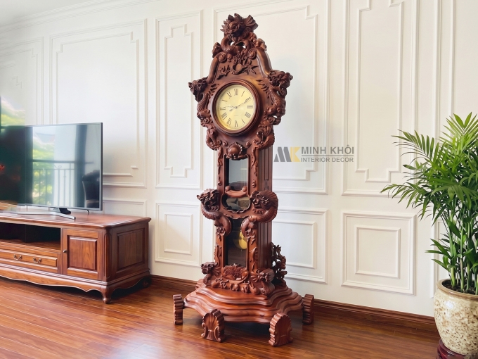 Đồng Hồ Gỗ Cẩm Lai Cao Cấp - DH0801