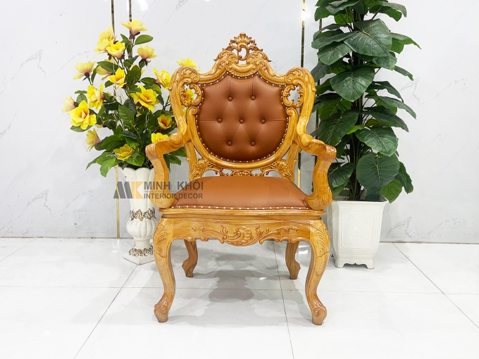Ghế Giám Đốc Gỗ Gõ Đỏ Bọc Da Cao Cấp – GGD030