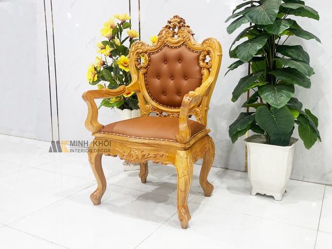 Ghế Giám Đốc Gỗ Gõ Đỏ Bọc Da Cao Cấp – GGD030