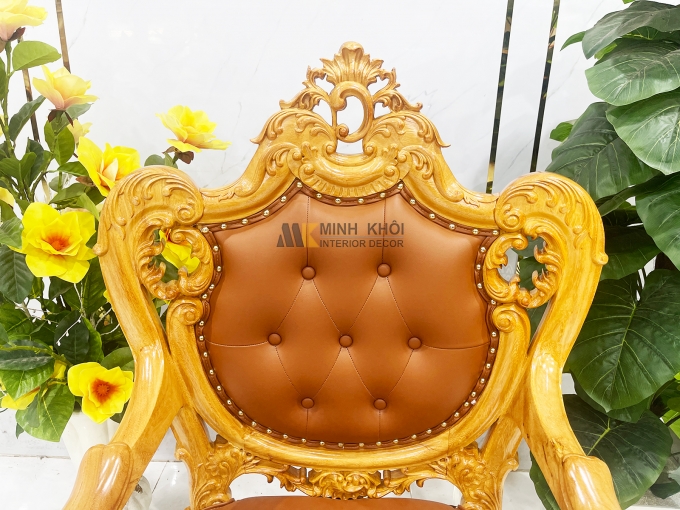 Ghế Giám Đốc Gỗ Gõ Đỏ Bọc Da Cao Cấp – GGD030