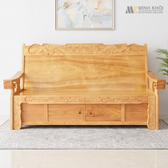 Ghế Trường Kỷ Gỗ Gõ Đỏ - GTK140