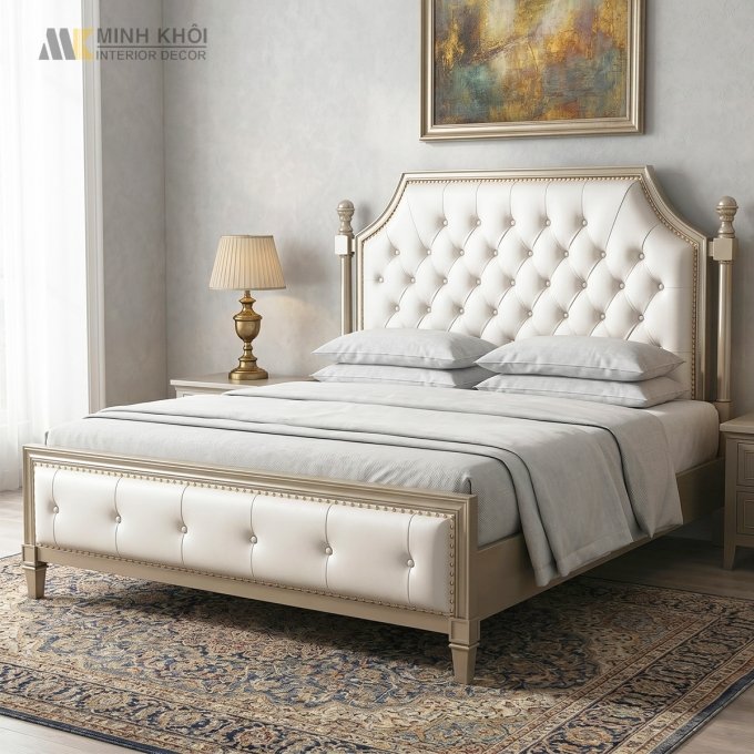 Giường Bọc Da Hiện Đại Sang Trọng - GN1312