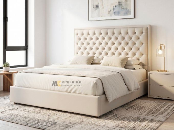 Giường Đẹp Bọc Nệm Cao Cấp - GN1036