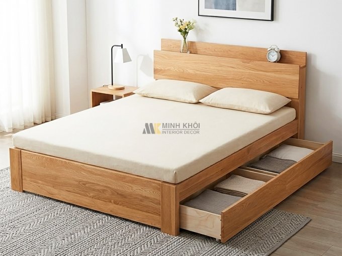 Giường Đẹp Hiện Đại Có Hộc Kéo - GN1018