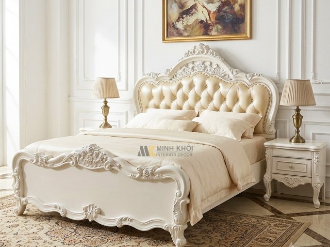 Giường Đẹp Tân Cổ Điển Nhập Khẩu Sang Trọng - GN1045