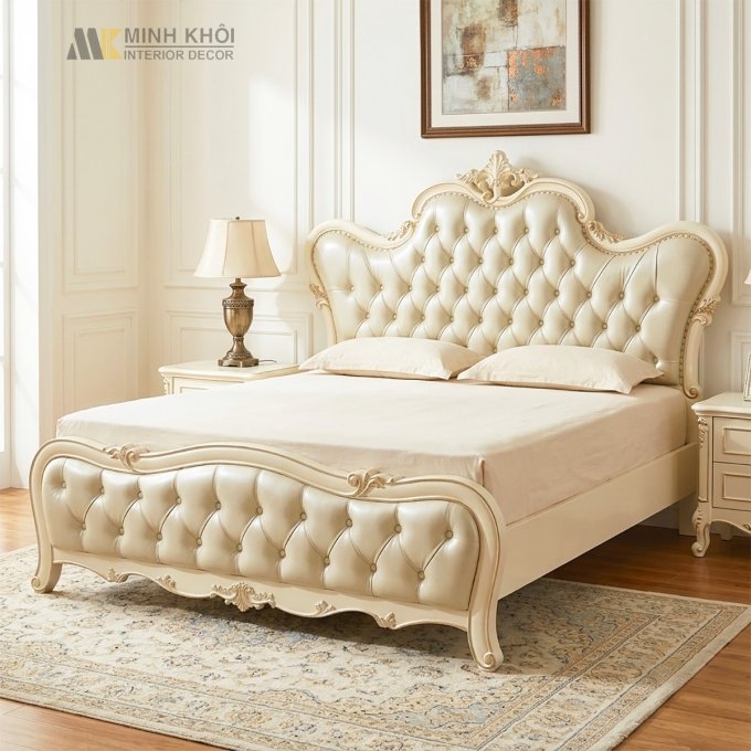 Giường Đẹp Tân Cổ Điển Phong Cách Bắc Âu - GN1043