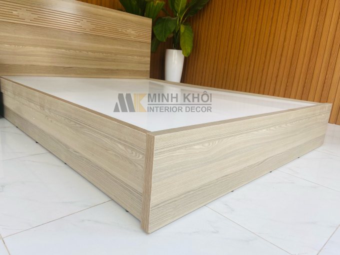 Giường ngủ gỗ 1m6 MFC Pano Sồi - GN508