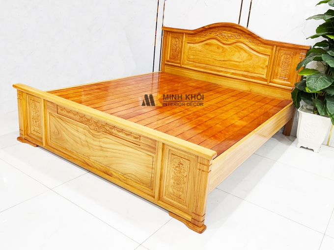 Giường Ngủ Gỗ Gõ Đỏ Nữ Hoàng Cao Cấp – GN945