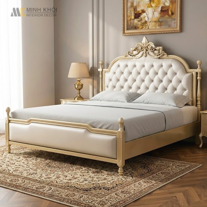 Giường Ngủ Hiện Đại Bọc Da Cao Cấp - GN1311