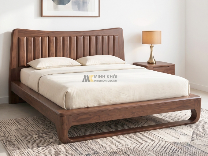 Giường Ngủ Hiện Đại Chân Quỳ Kiểu Nhật - GN933