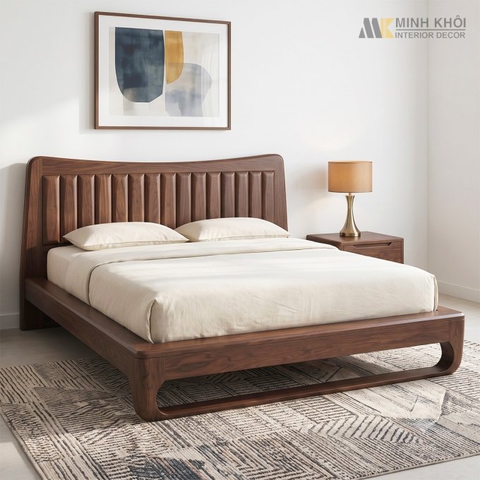 Giường Ngủ Hiện Đại Chân Quỳ Kiểu Nhật - GN933