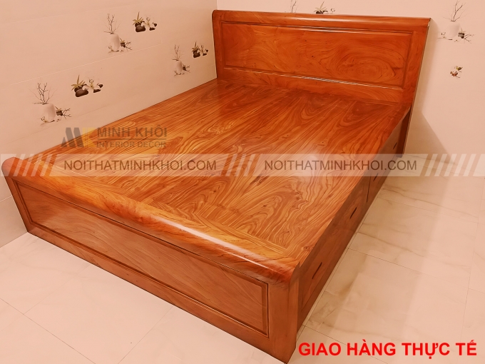 Giường Ngủ Hương Đá Long Khung - GN397