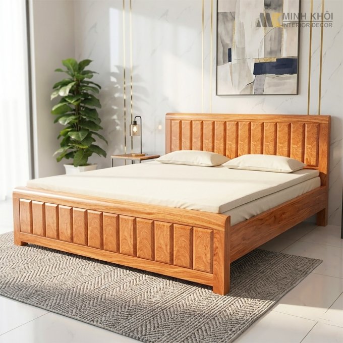 Giường Ngủ Nan Dọc Hiện Đại Cao Cấp - GN355