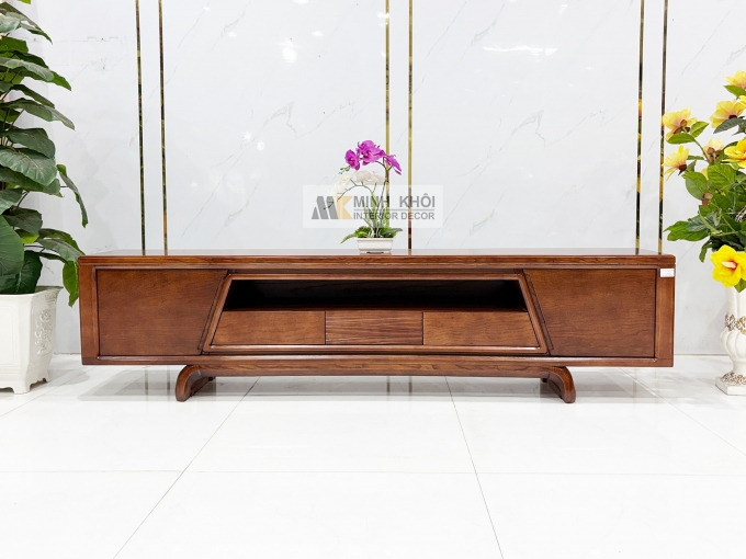 Kệ Tivi Phòng Khách Gỗ Sồi Phủ Óc Chó - KTV915