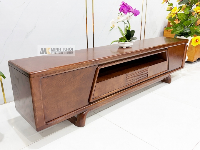 Kệ Tivi Phòng Khách Gỗ Sồi Phủ Óc Chó - KTV915