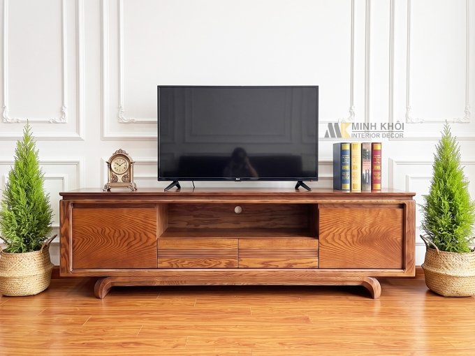 Kệ Tivi Hiện Đại 2 Cánh 2 Ngăn Kéo Tiện Lợi - KTV916
